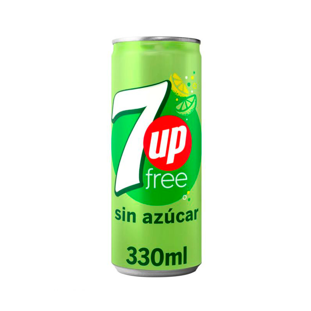 Seven Up Free Lata 33cl.